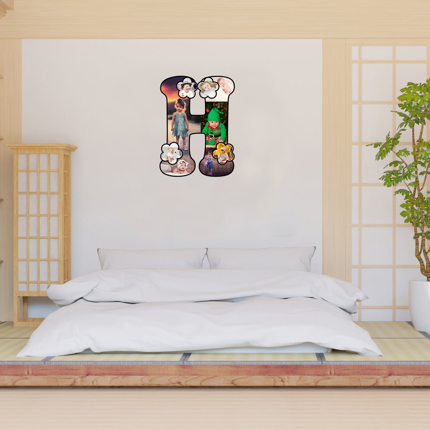 Customised Alphabet Photo Frame ( H Letter )