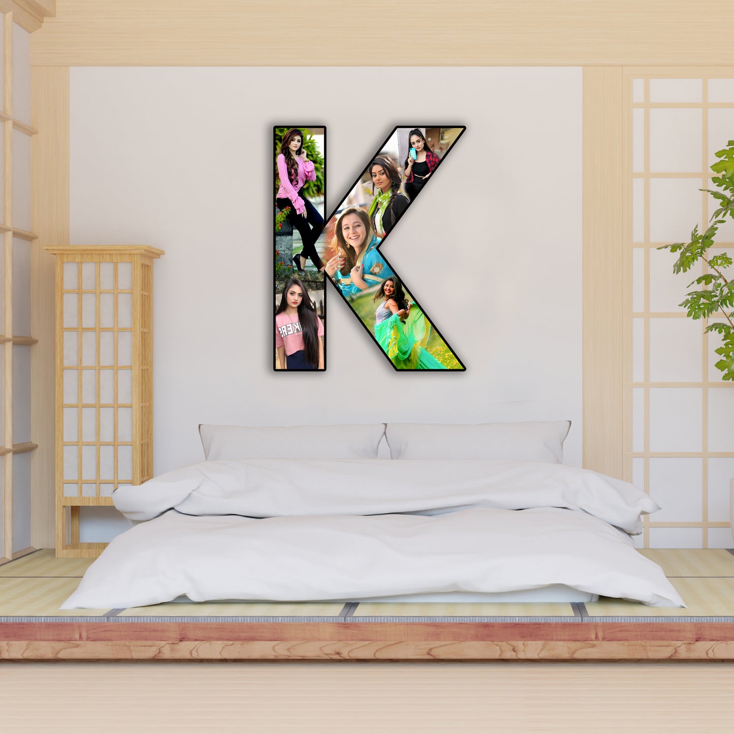 Customised Alphabet Photo Frame ( K Letter )