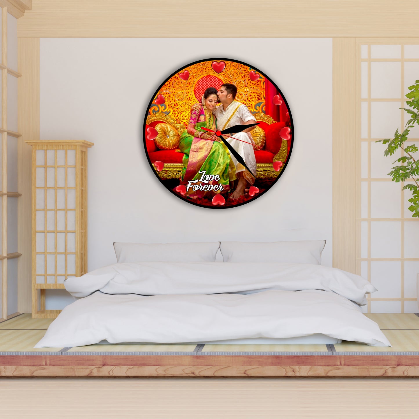 Customised Photo Clock For Couple,Birthday