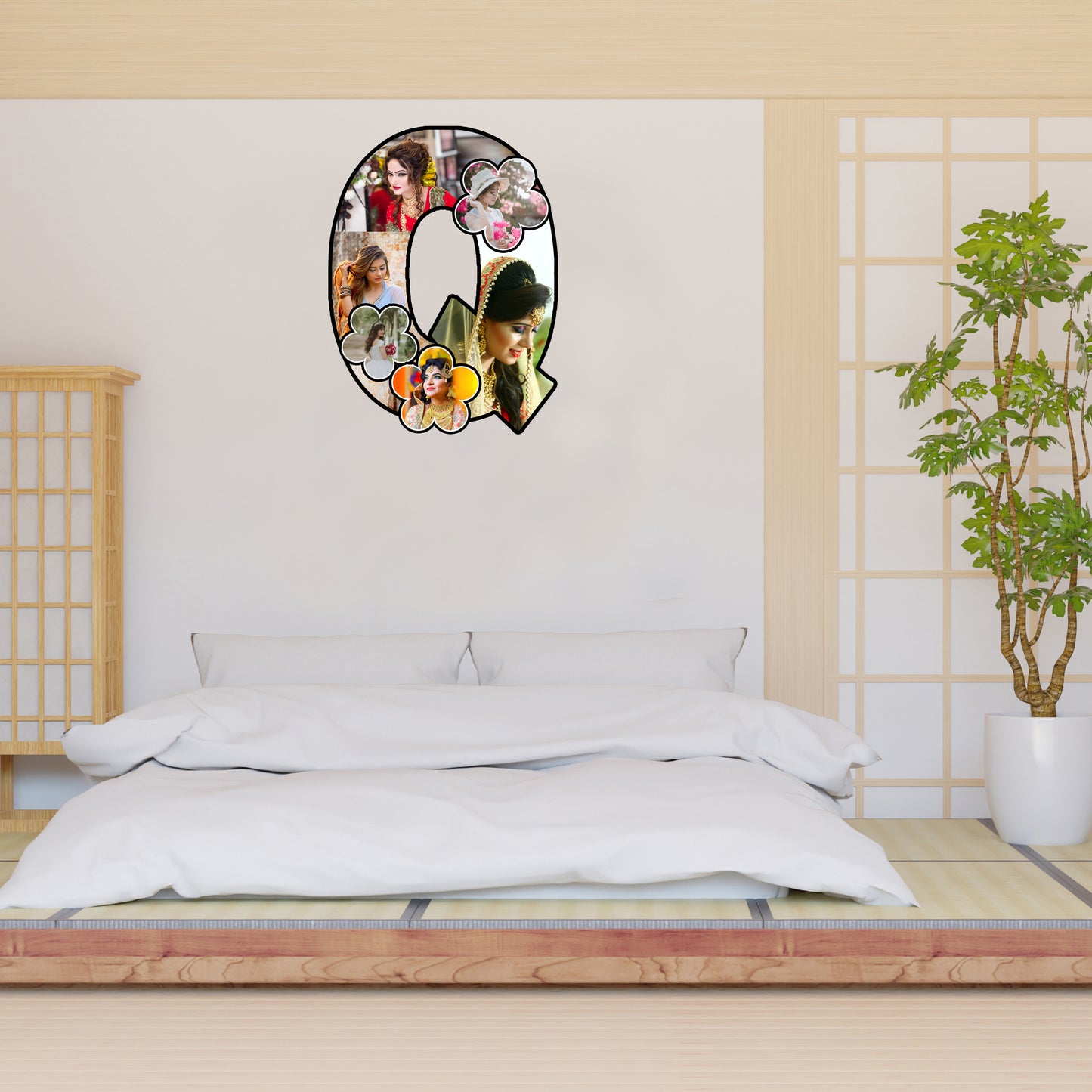 Customised Alphabet Photo Frame ( Q Letter )