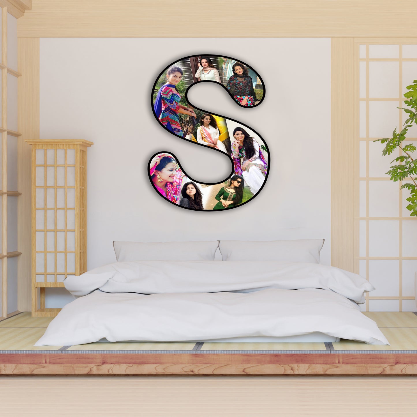 Customised Alphabet Photo Frame ( S Letter )