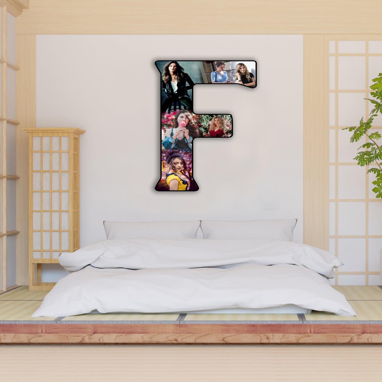 Customised Alphabet Photo Frame ( F Letter )
