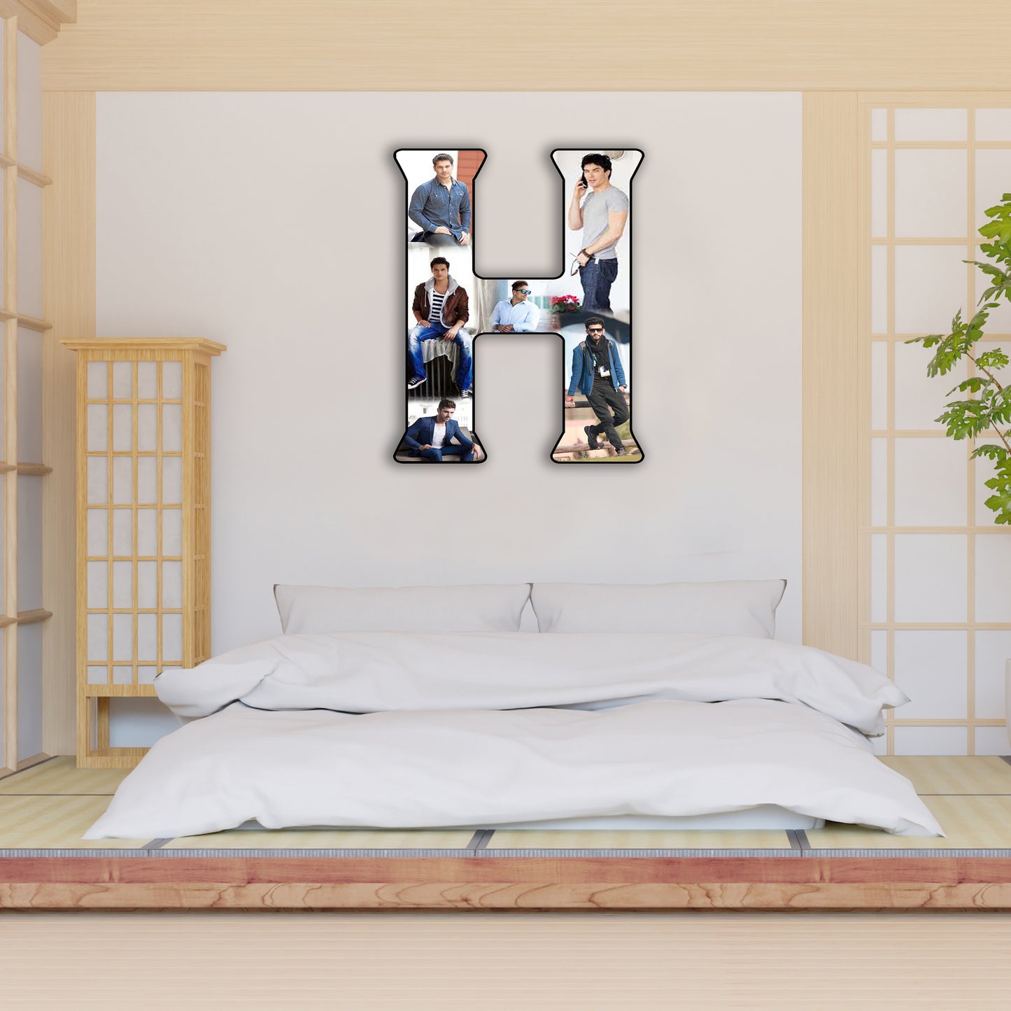 Customised Alphabet Photo Frame ( H Letter )