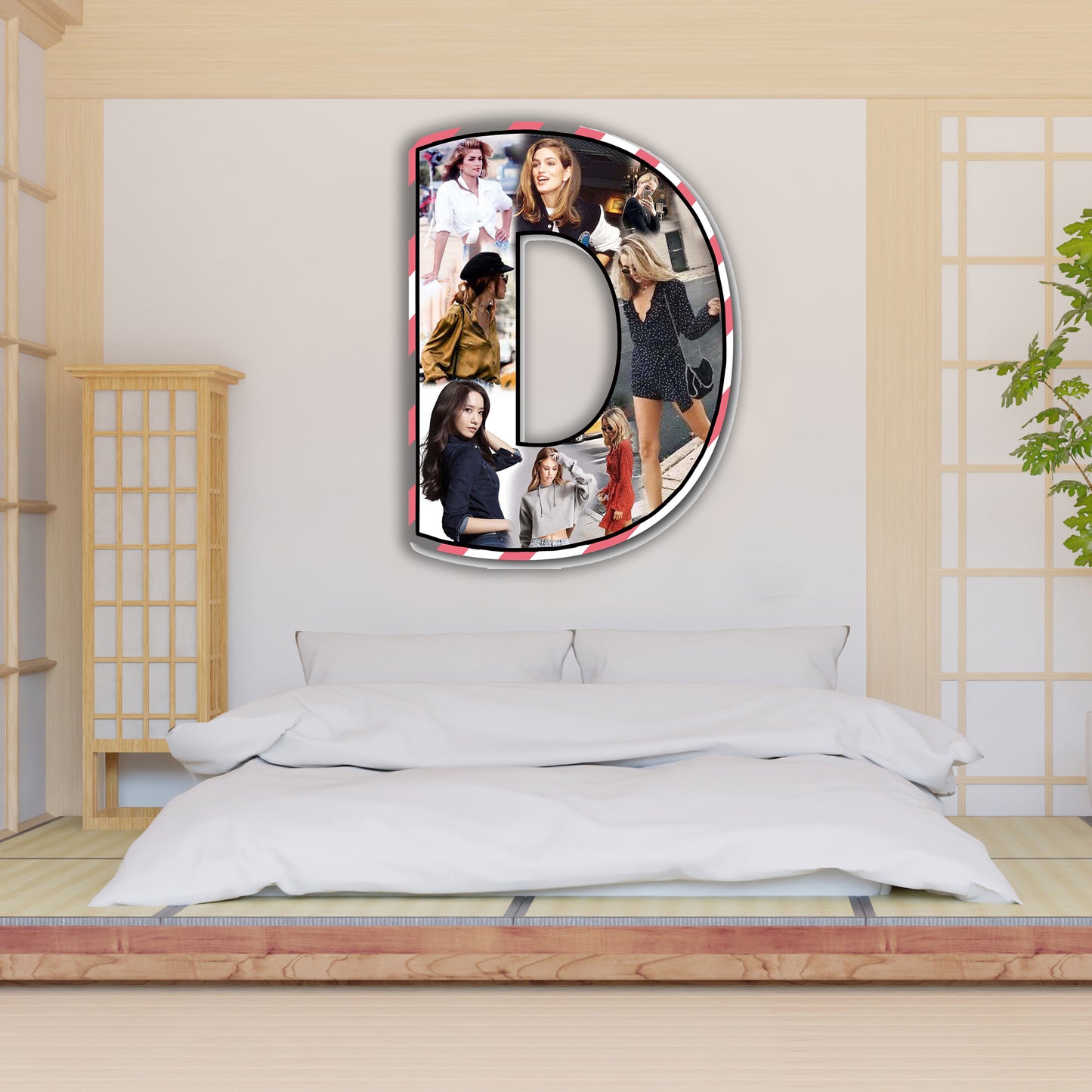 Customised Alphabet Photo Frame ( D Letter )