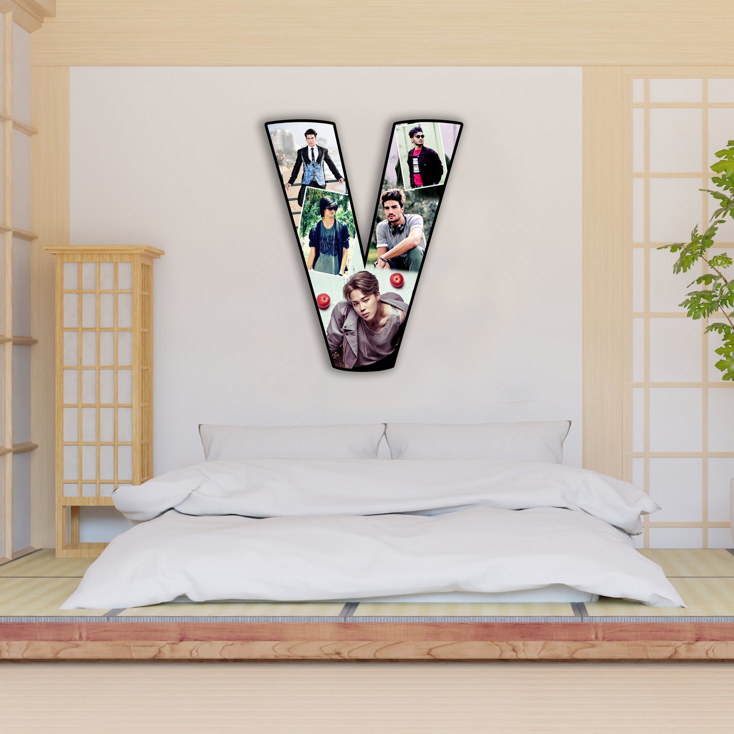 Customised Alphabet Photo Frame ( V Letter )