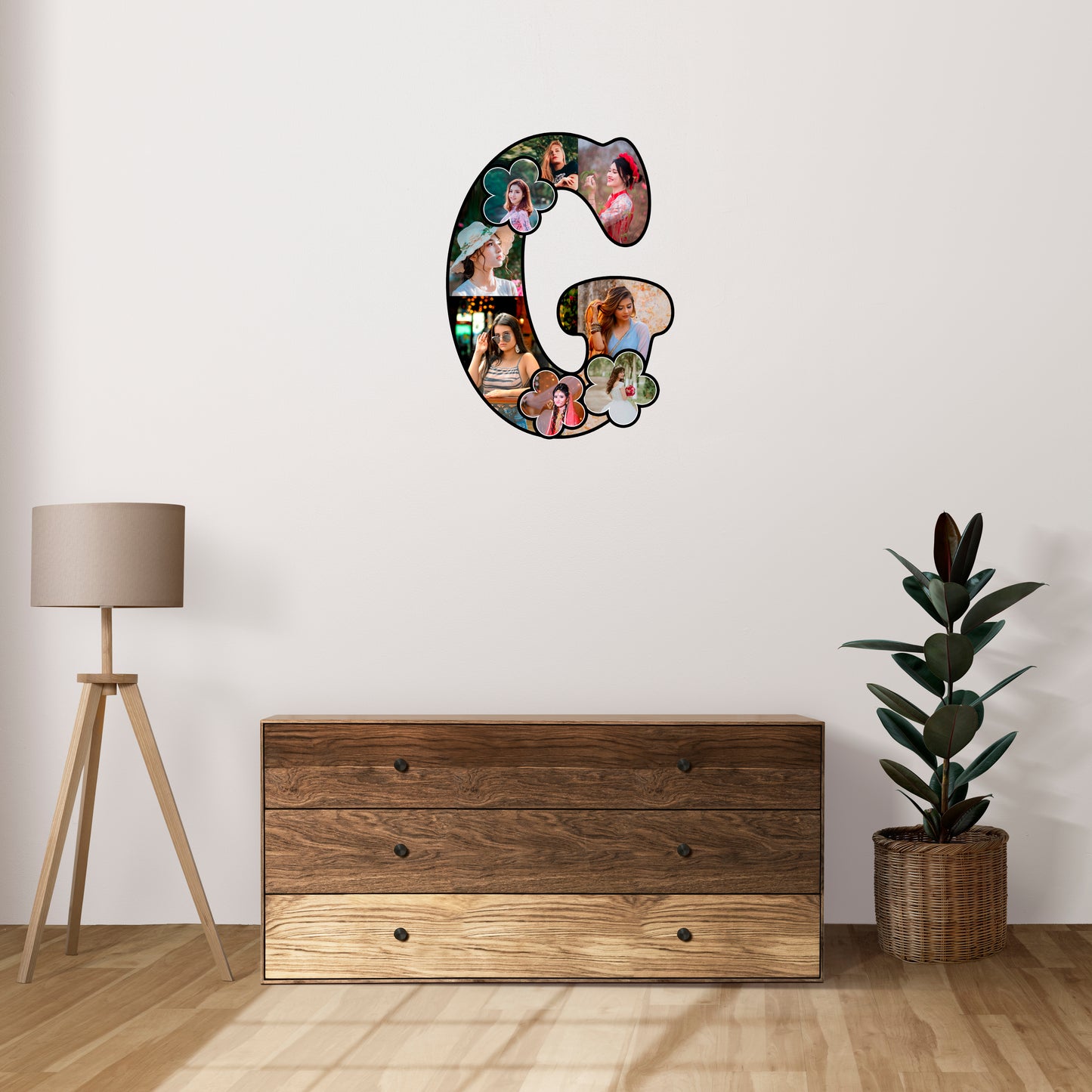 Customised Alphabet Photo Frame ( G Letter )