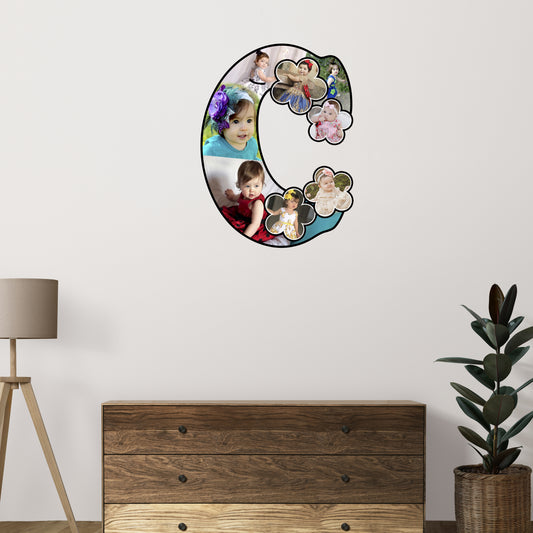Customised Alphabet Photo Frame ( C Letter )