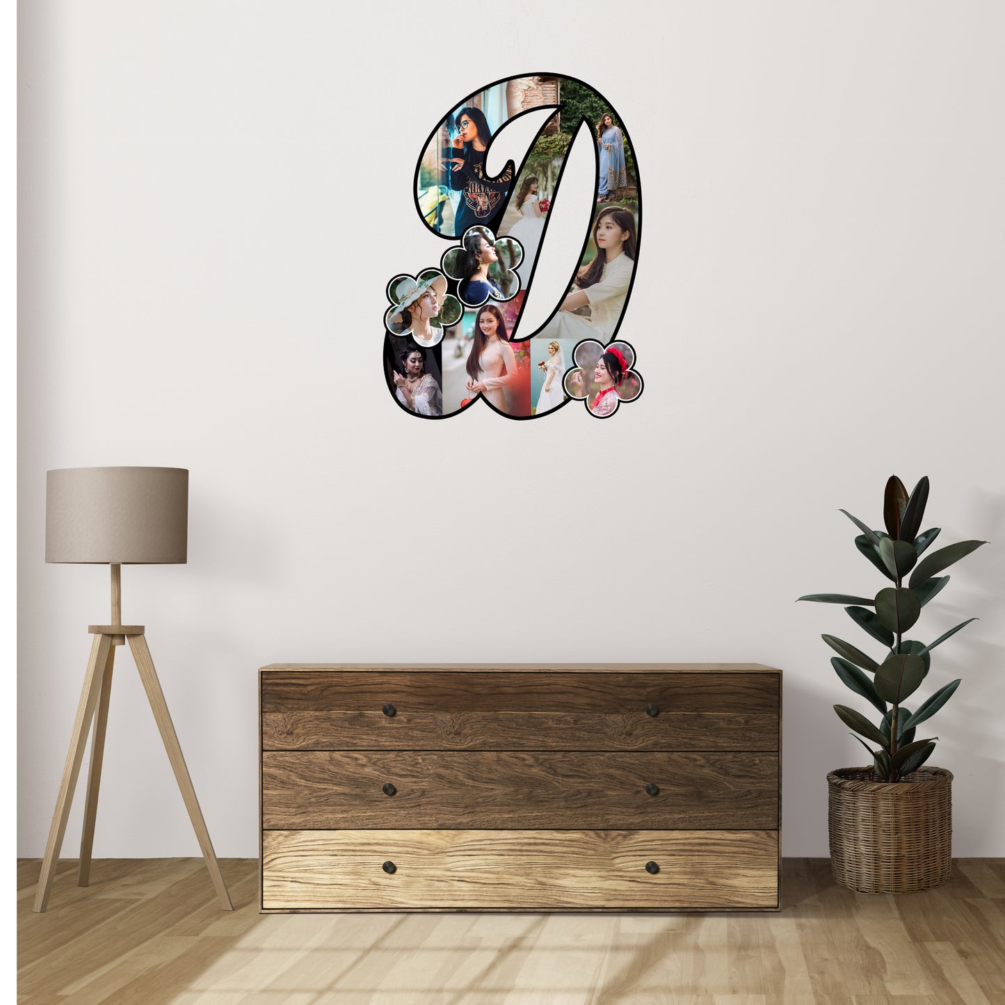 Customised Alphabet Photo Frame ( D Letter )