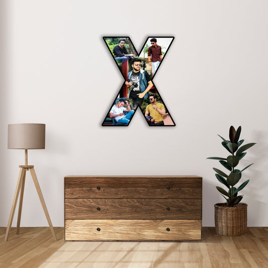 Customised Alphabet Photo Frame ( X Letter )
