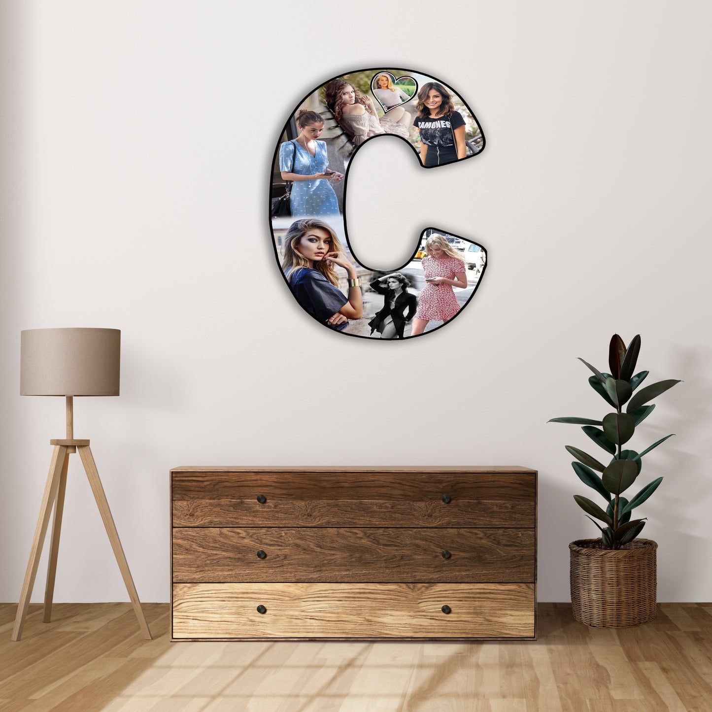 Customised Alphabet Photo Frame ( C Letter )