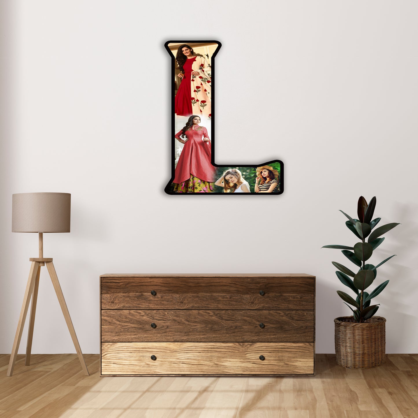 Customised Alphabet Photo Frame ( L Letter )