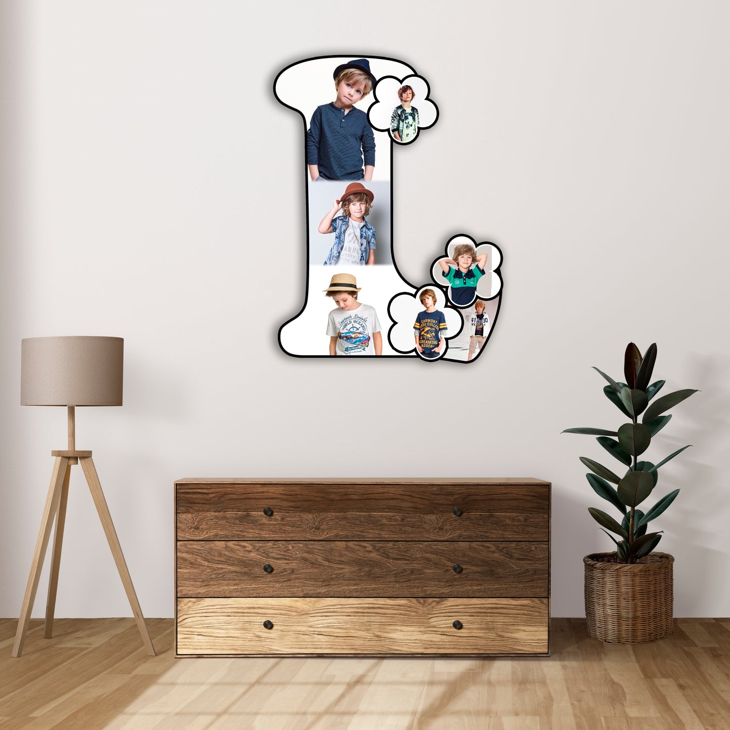 Customised Alphabet Photo Frame ( L Letter )