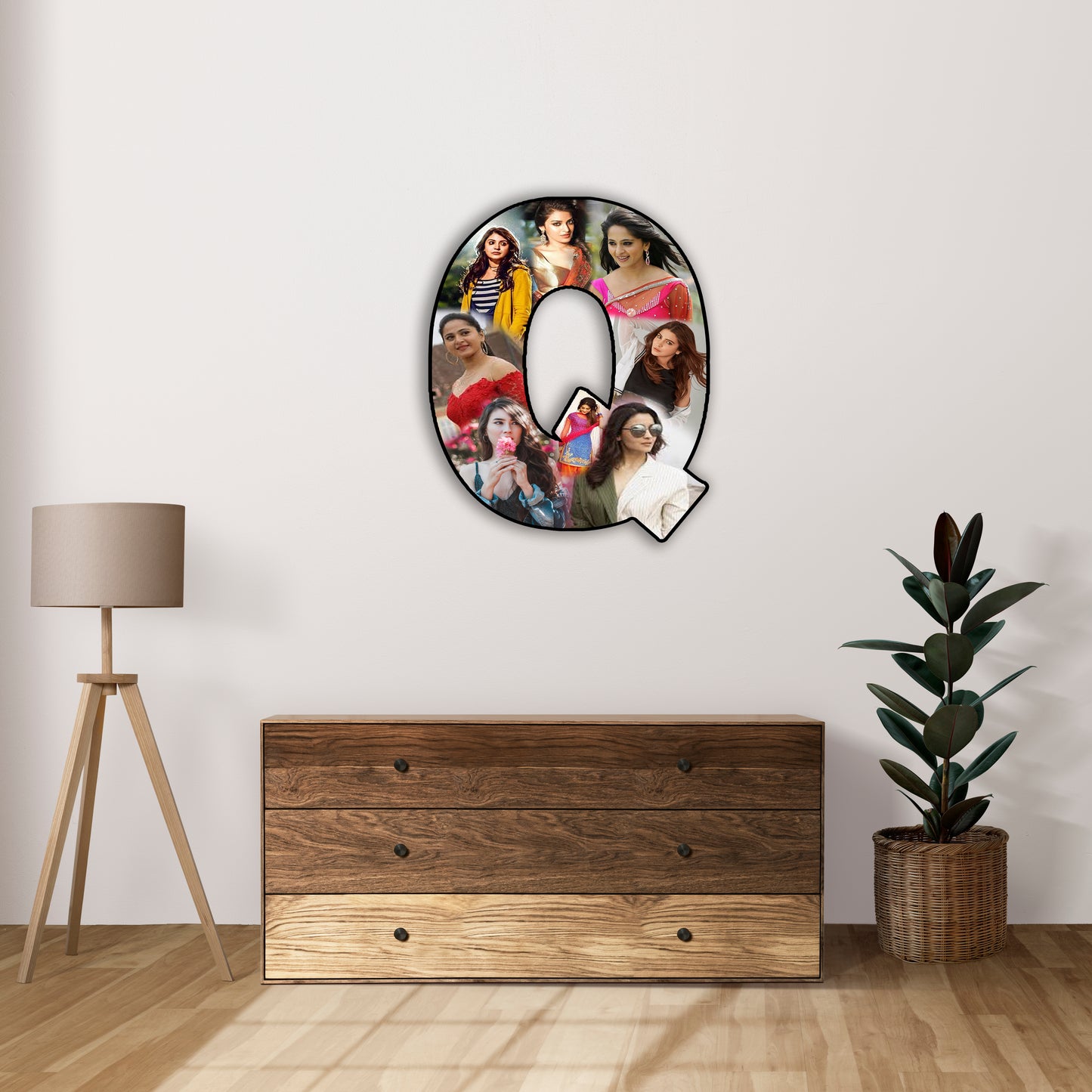 Customised Alphabet Photo Frame ( Q Letter )