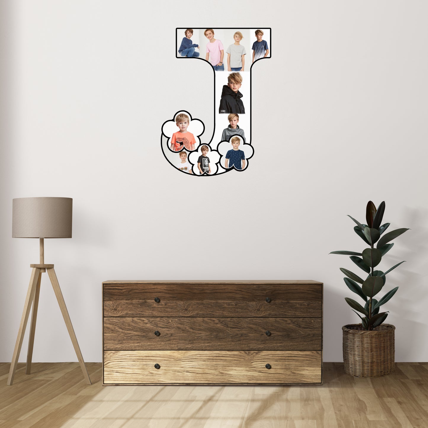 Customised Alphabet Photo Frame ( J Letter )