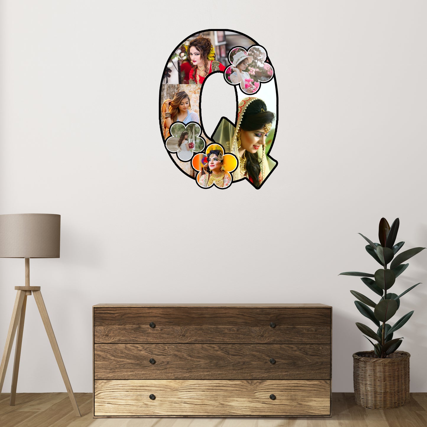 Customised Alphabet Photo Frame ( Q Letter )