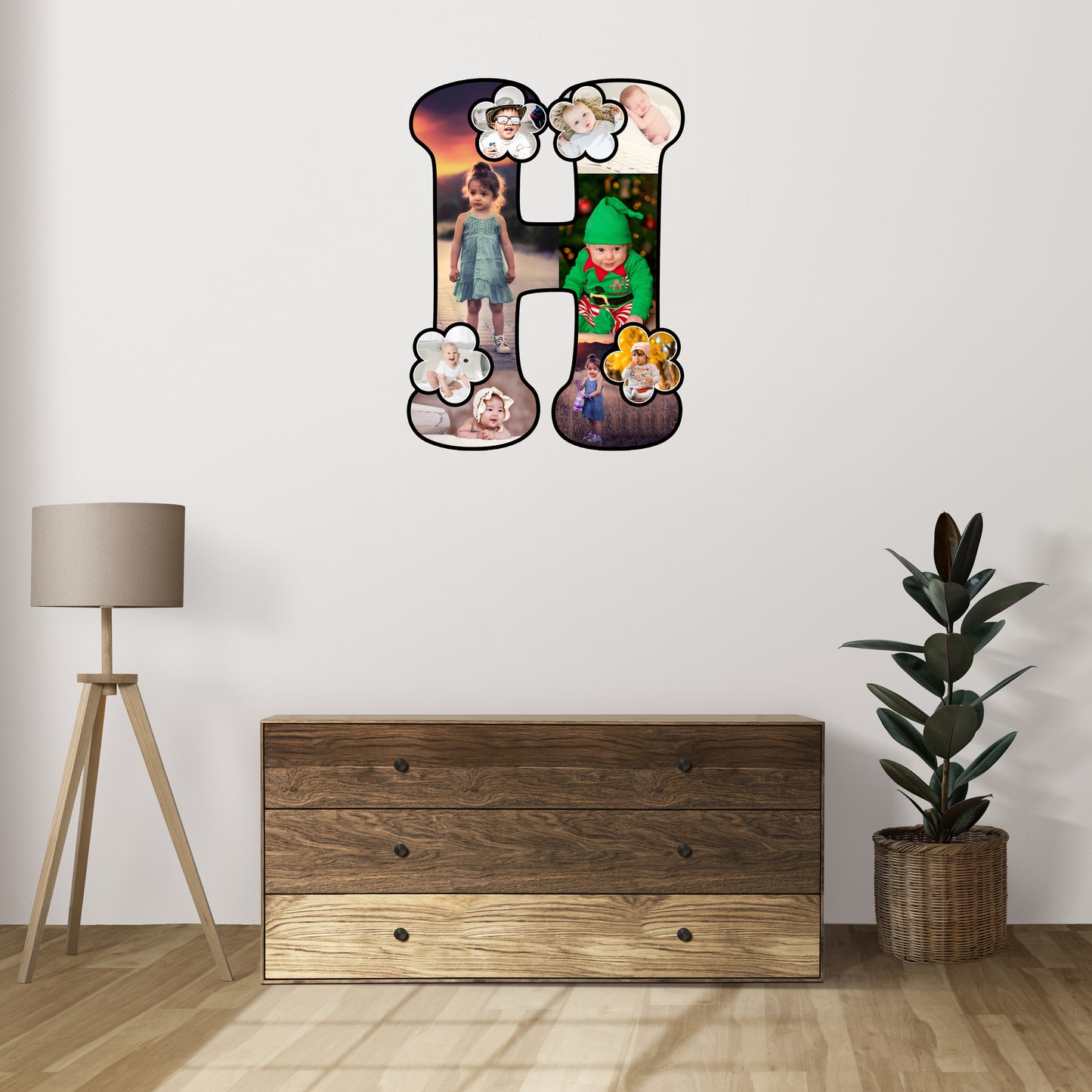 Customised Alphabet Photo Frame ( H Letter )