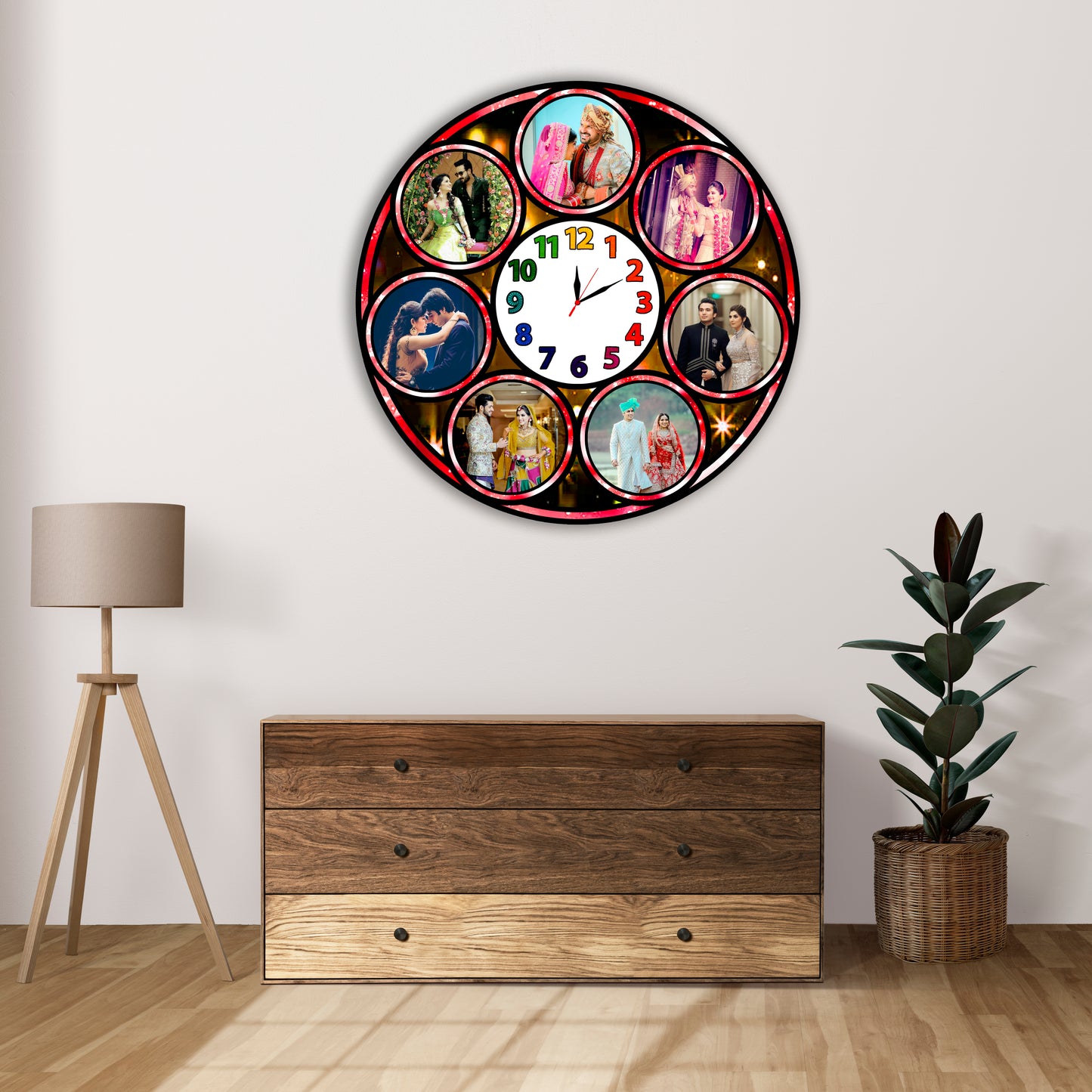 Personalized Photo Clock Gift for Wedding
