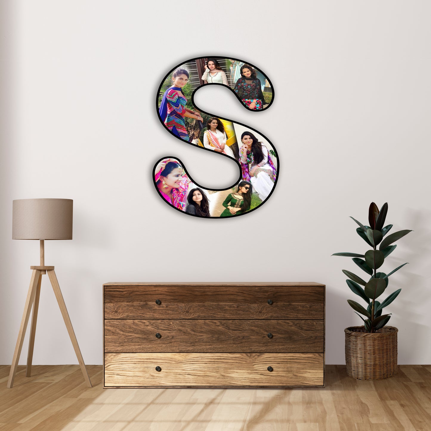 Customised Alphabet Photo Frame ( S Letter )
