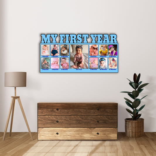 Customised Photo Frames Gift For Baby First Year