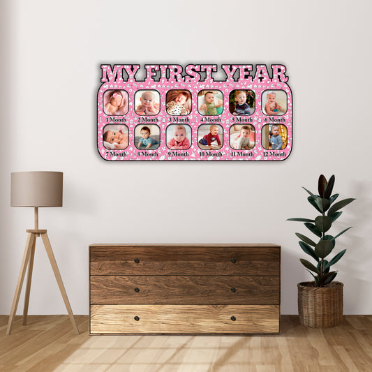 Personalised My First Year Baby Photo Frame For Birthday