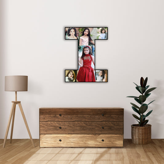 Customised Alphabet Photo Frame ( I Letter )