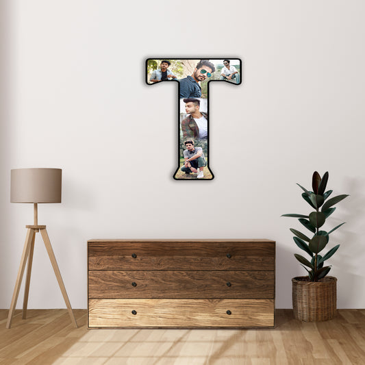 Customised Alphabet Photo Frame ( T Letter )