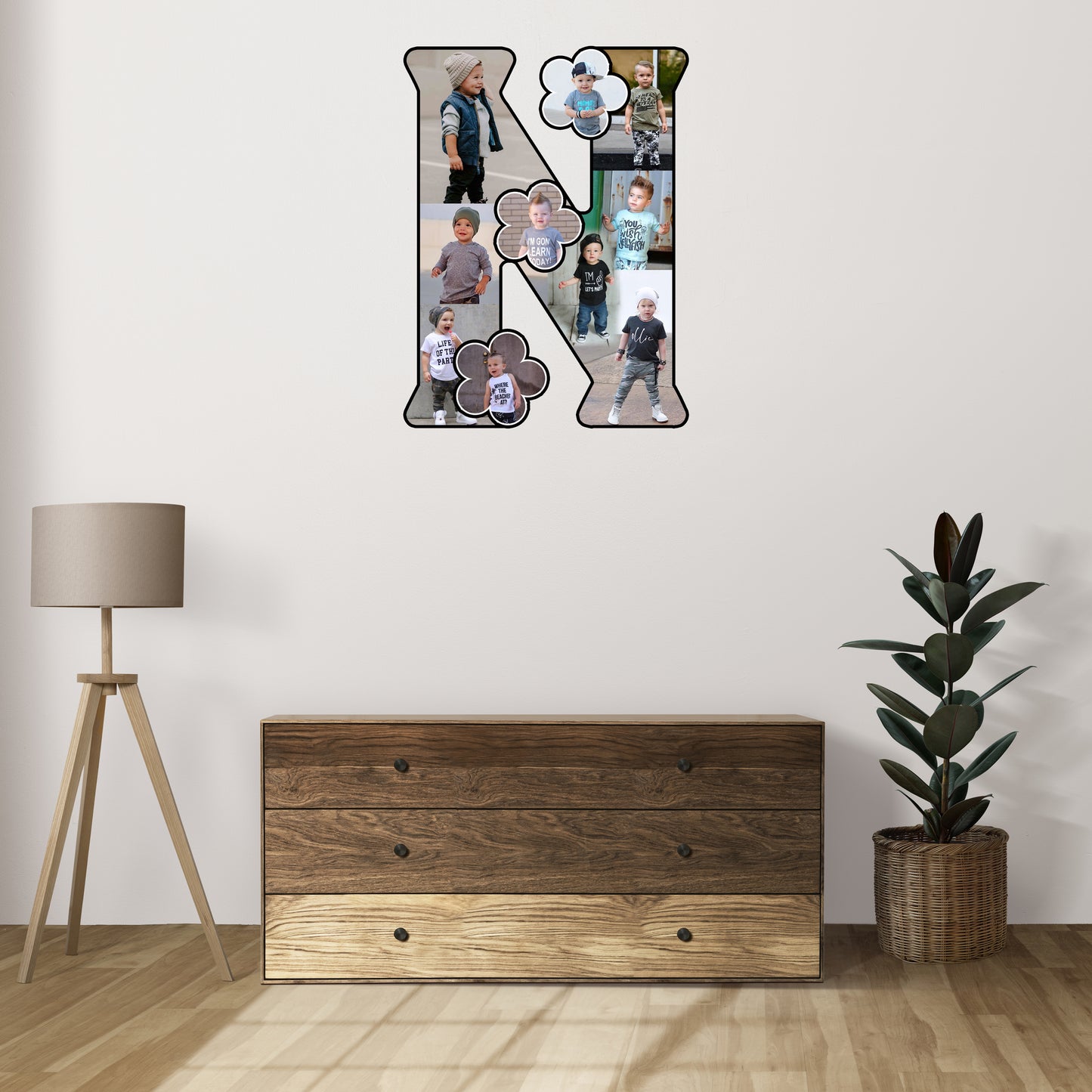 Customised Alphabet Photo Frame ( N Letter )