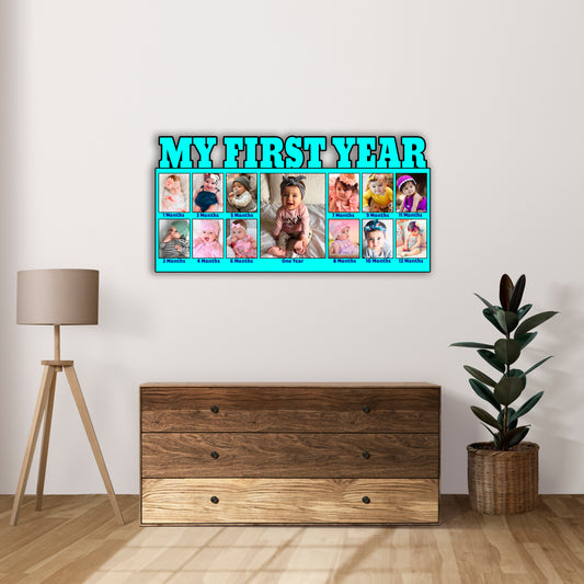 Customised Photo Frame Gift Baby’s Growth Collage is the perfect 12 month