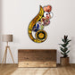 Customised Musical Printed Clock Photo Frame For Couple