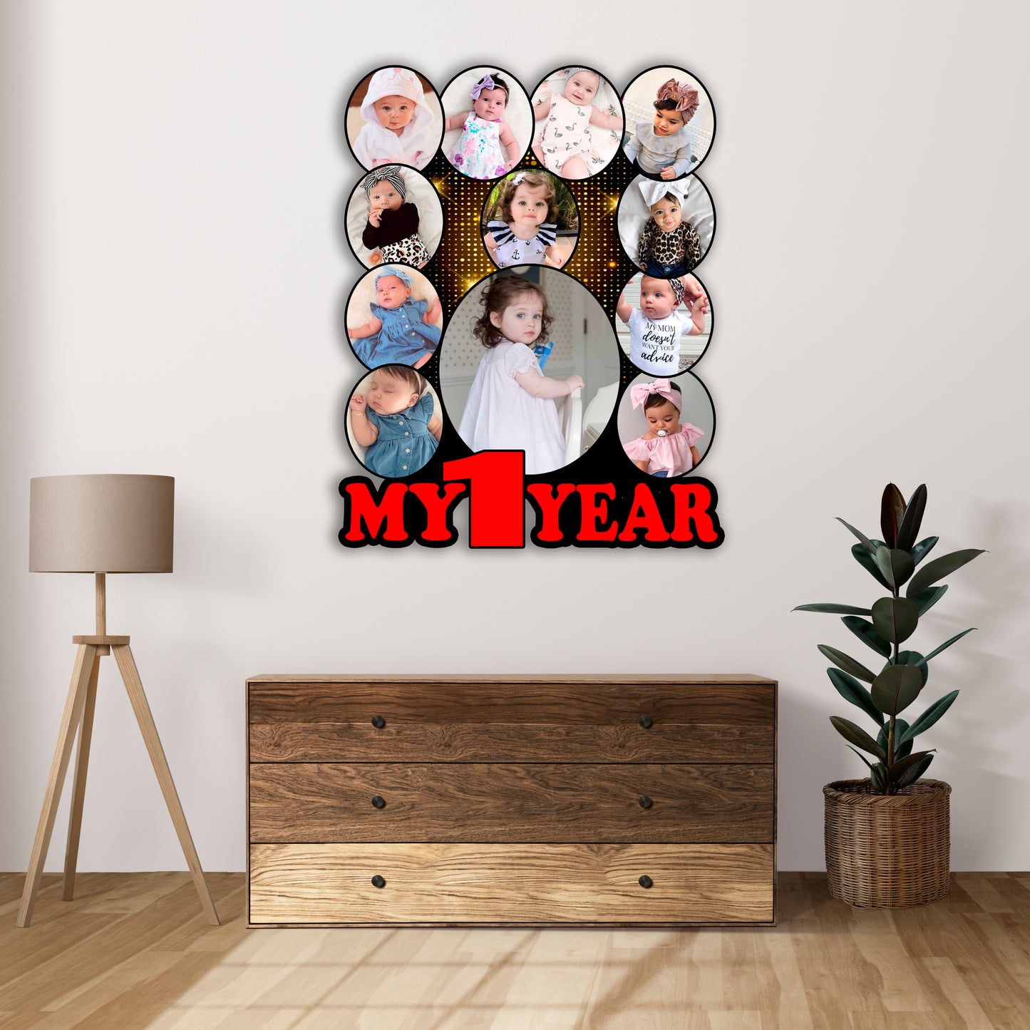 My First  Birthday Personalised Baby Photo Frames for First Birthday Gift