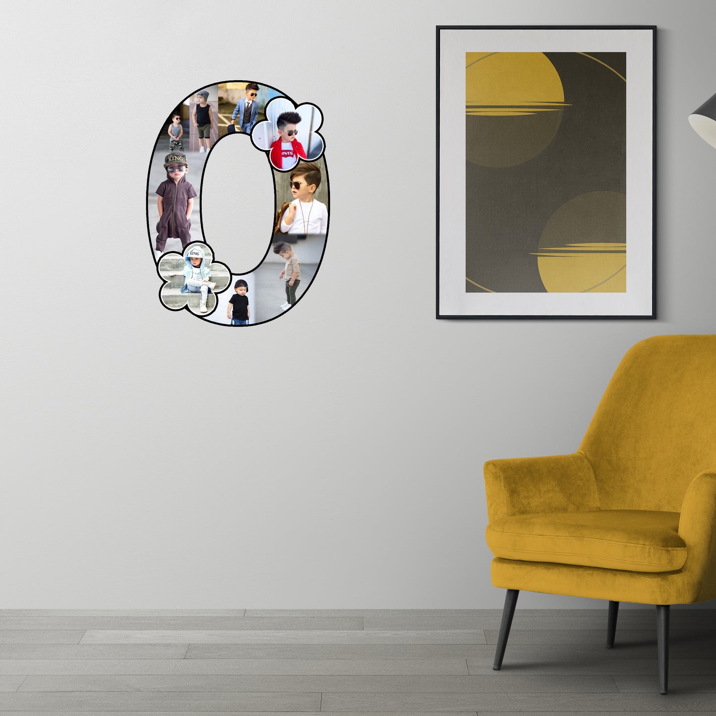 Customised Alphabet Photo Frame ( O Letter )