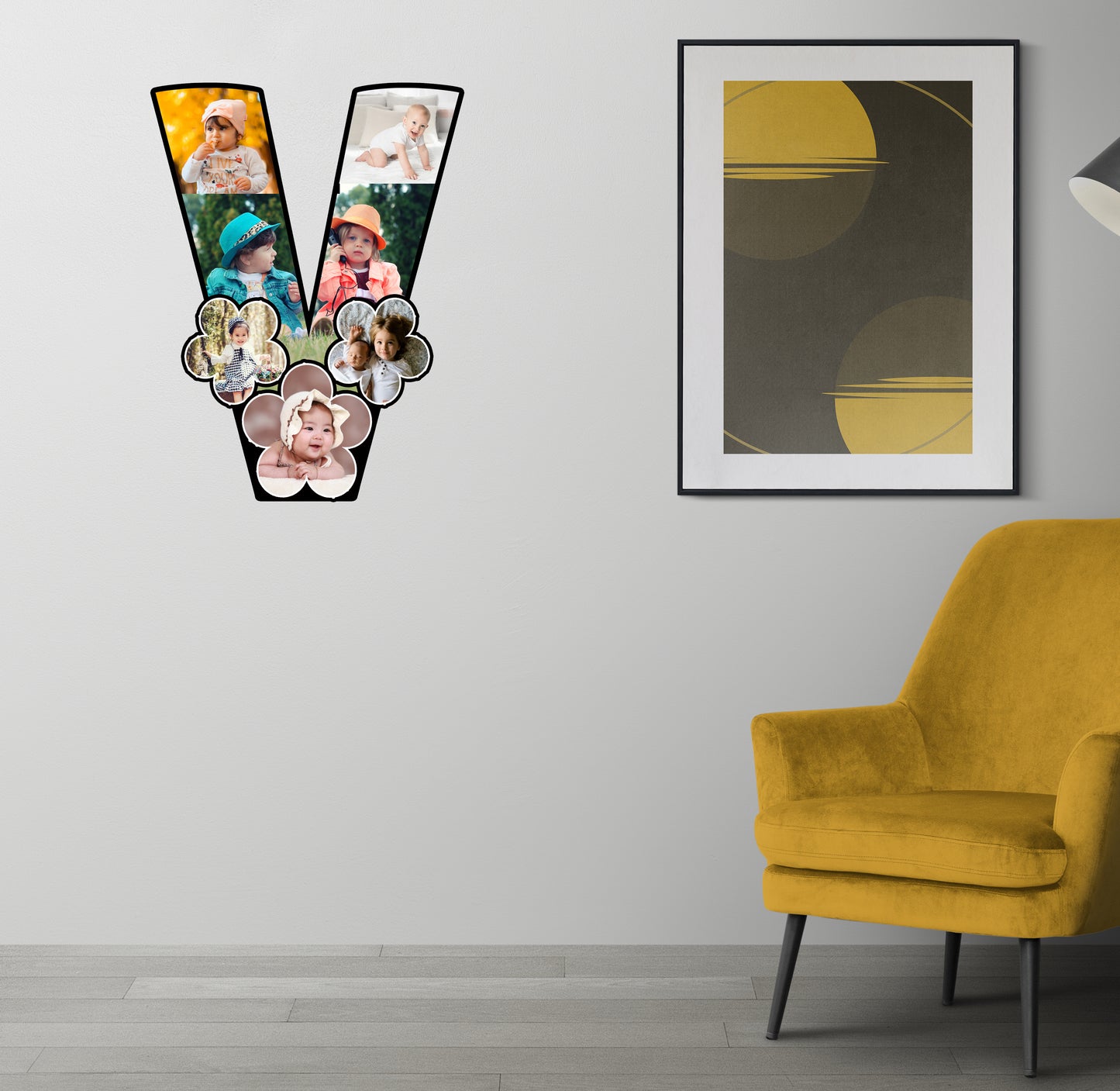 Customised Alphabet Photo Frame ( V Letter )