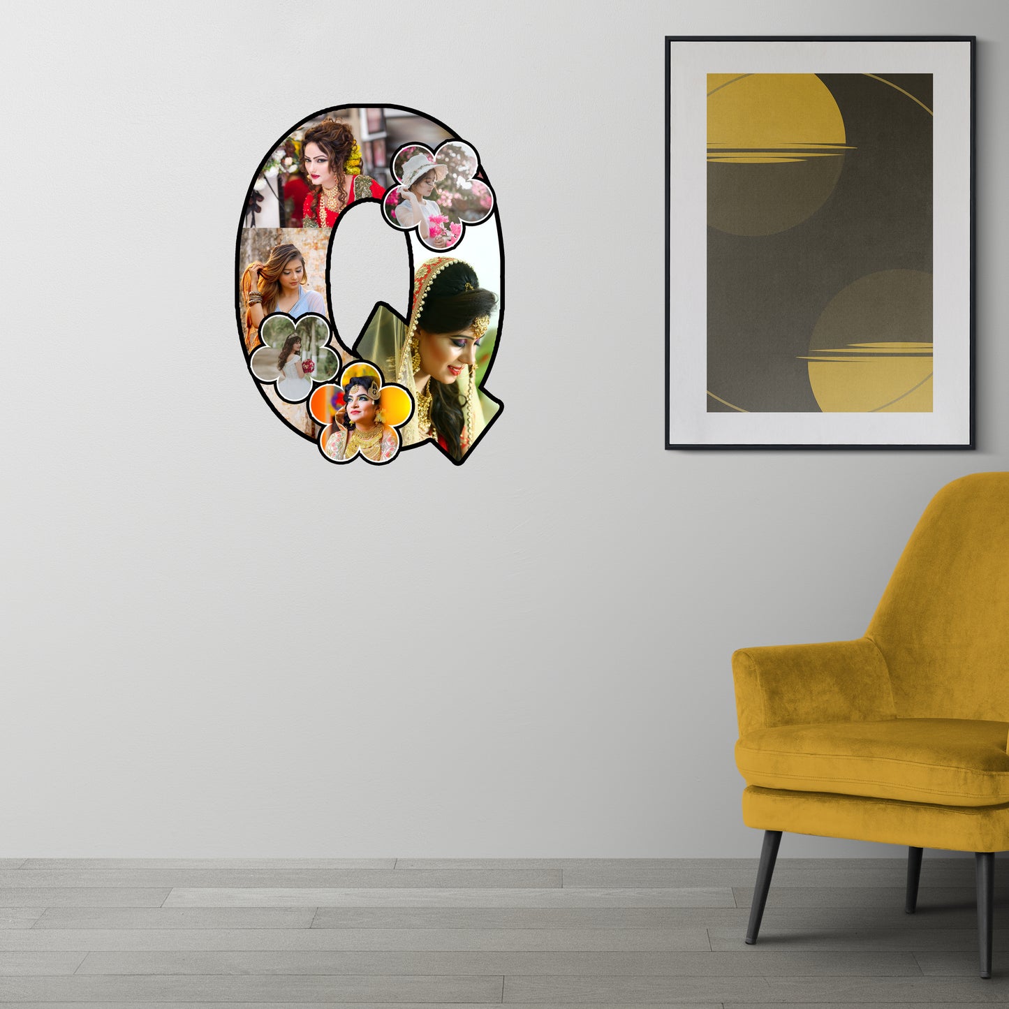 Customised Alphabet Photo Frame ( Q Letter )