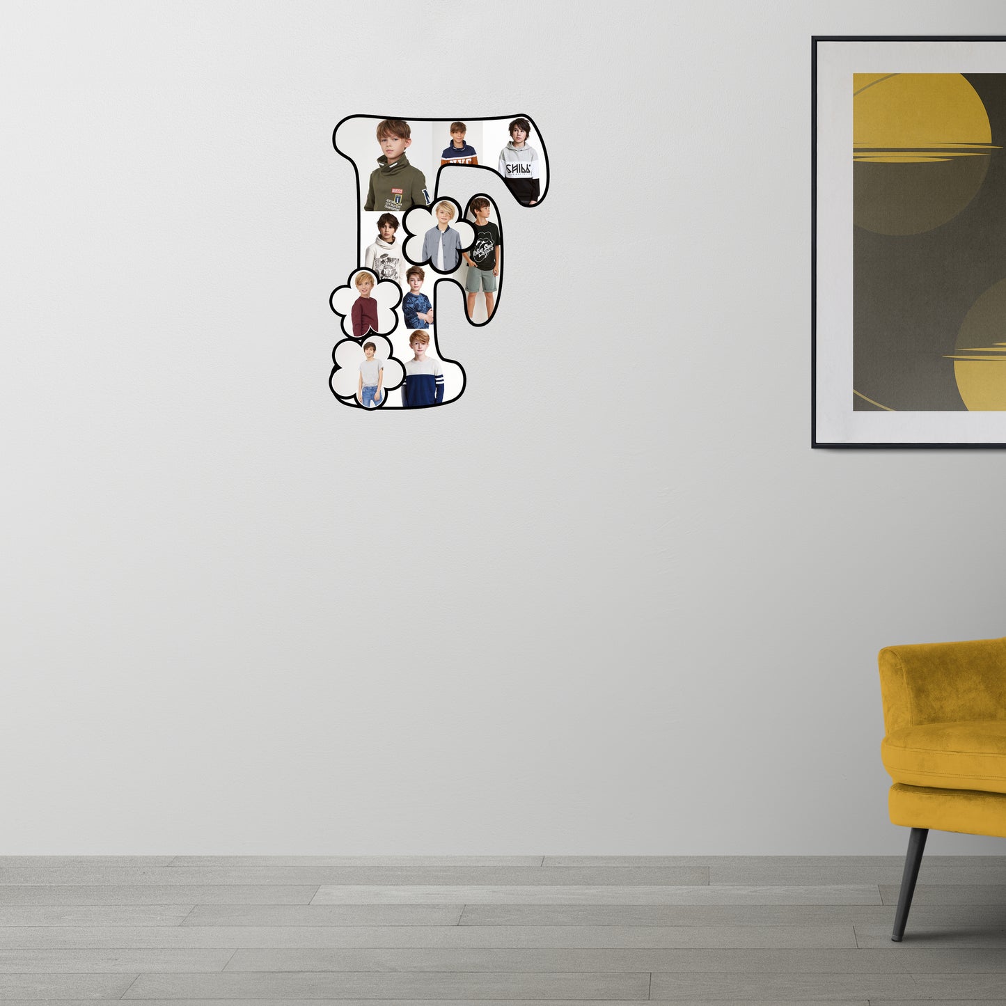 Customised Alphabet Photo Frame ( F Letter )