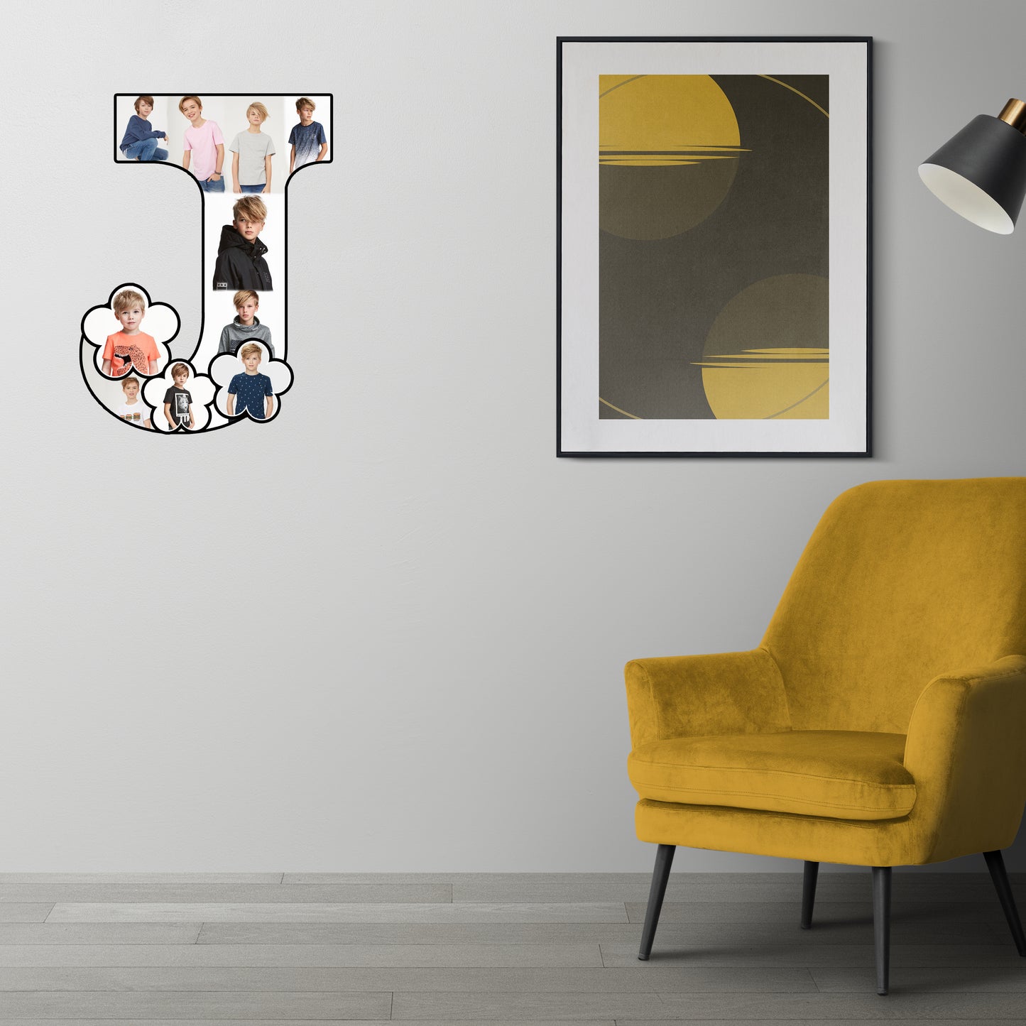 Customised Alphabet Photo Frame ( J Letter )