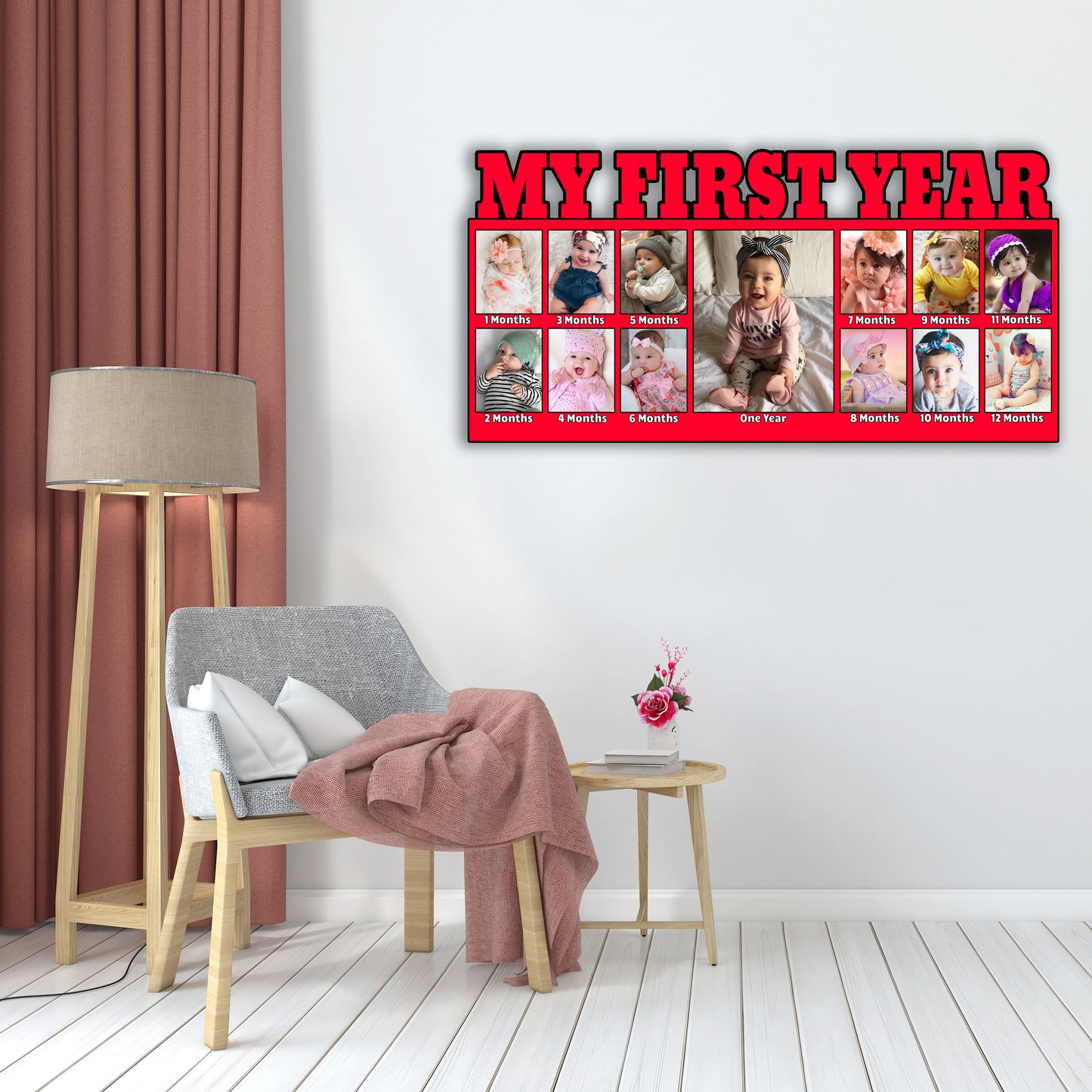 Customised My First year Baby Photo Frames For Gifts and Home Decor