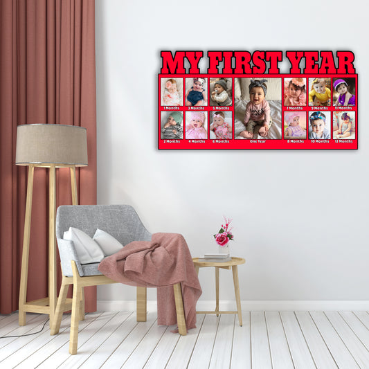 Customised My First year Baby Photo Frames For Gifts and Home Decor