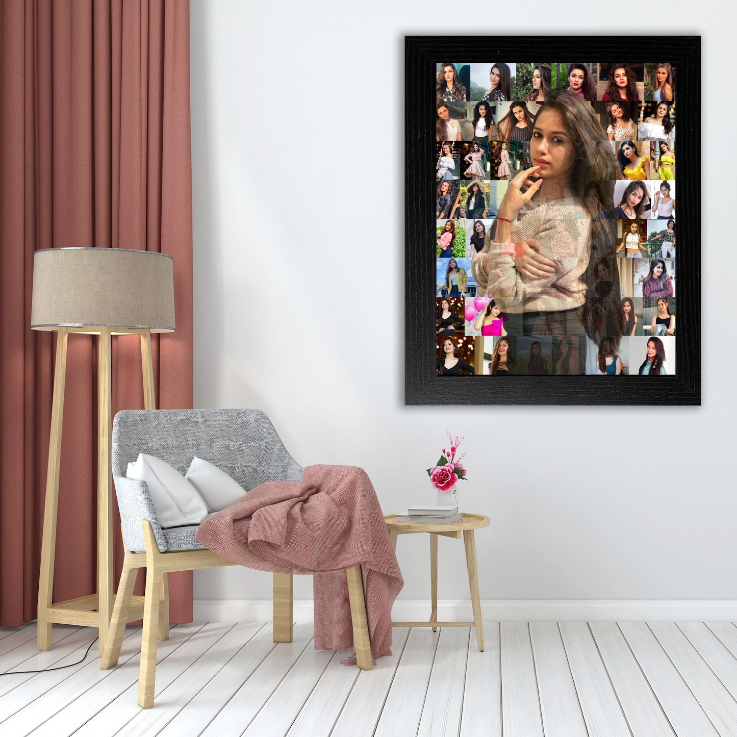 Personalised Mosaic Photo Frame  For Birthday
