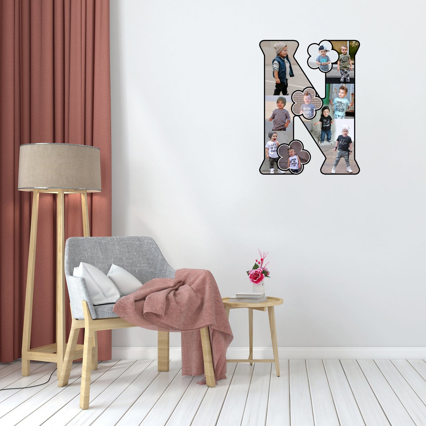Customised Alphabet Photo Frame ( N Letter )