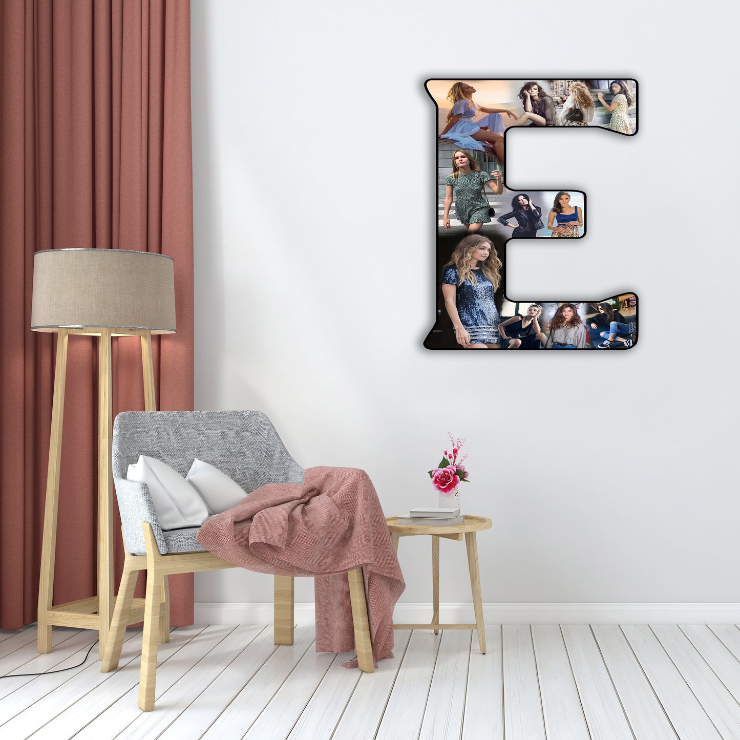 Customised Alphabet Photo Frame ( E Letter )