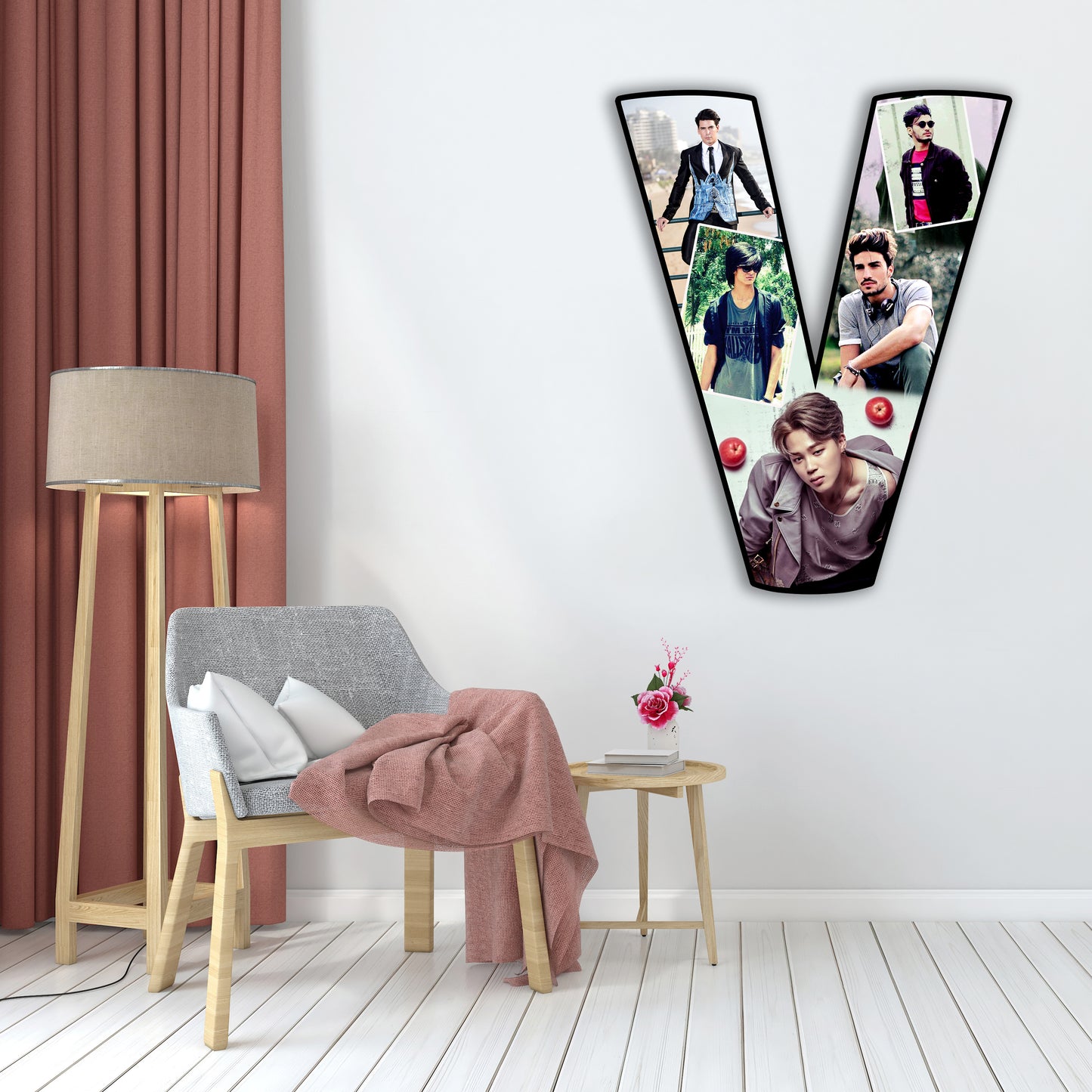 Customised Alphabet Photo Frame ( V Letter )