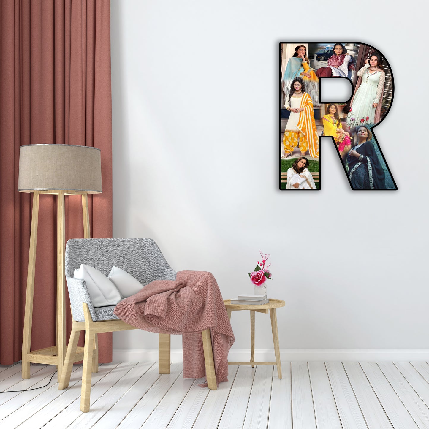 Customised Alphabet Photo Frame ( R Letter )