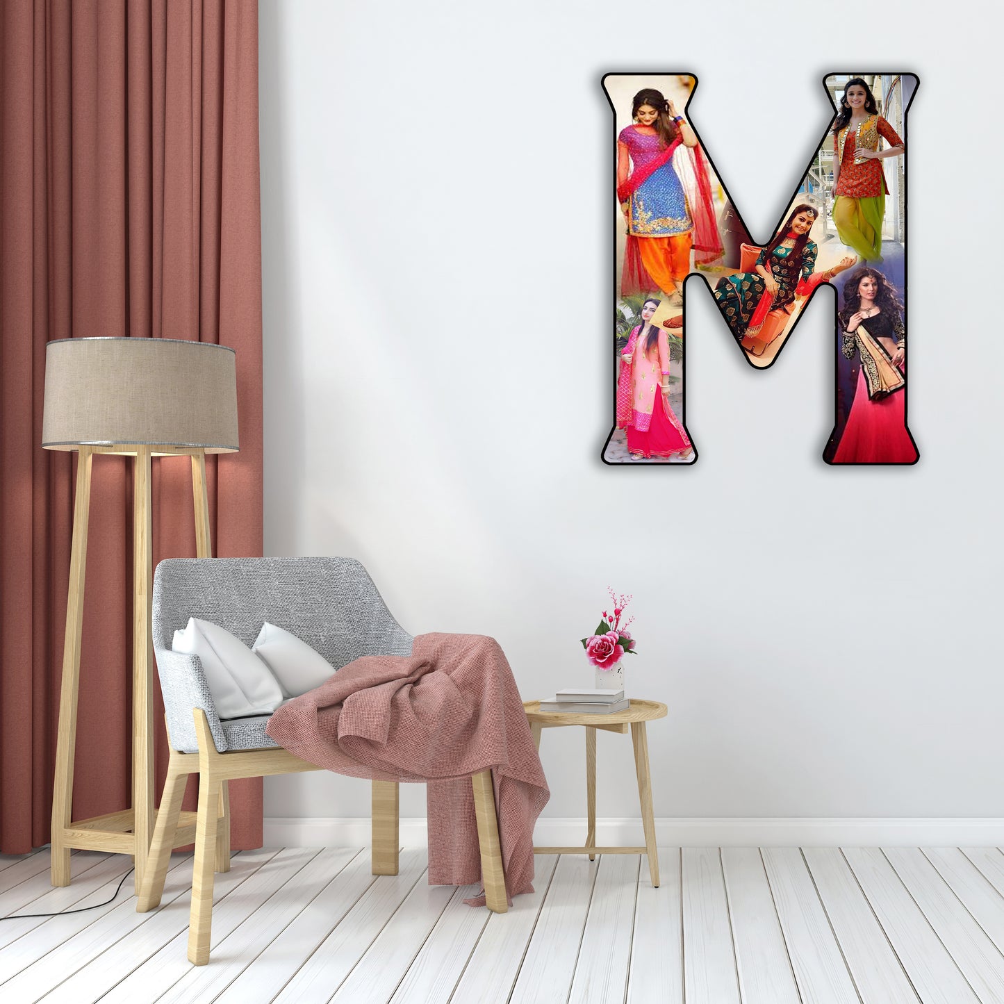 Customised Alphabet Photo Frame ( M Letter )