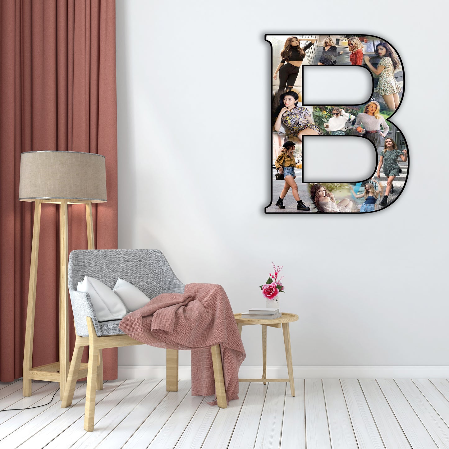 Customised Alphabet Photo Frame ( B Letter )