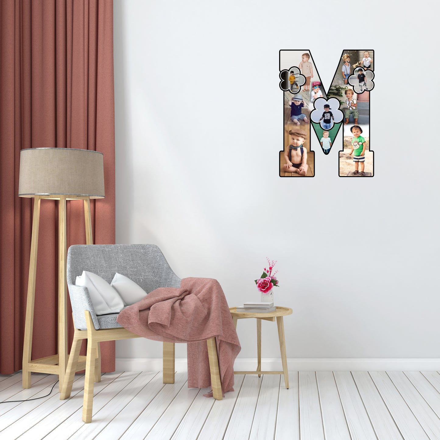 Customised Alphabet Photo Frame ( M Letter )