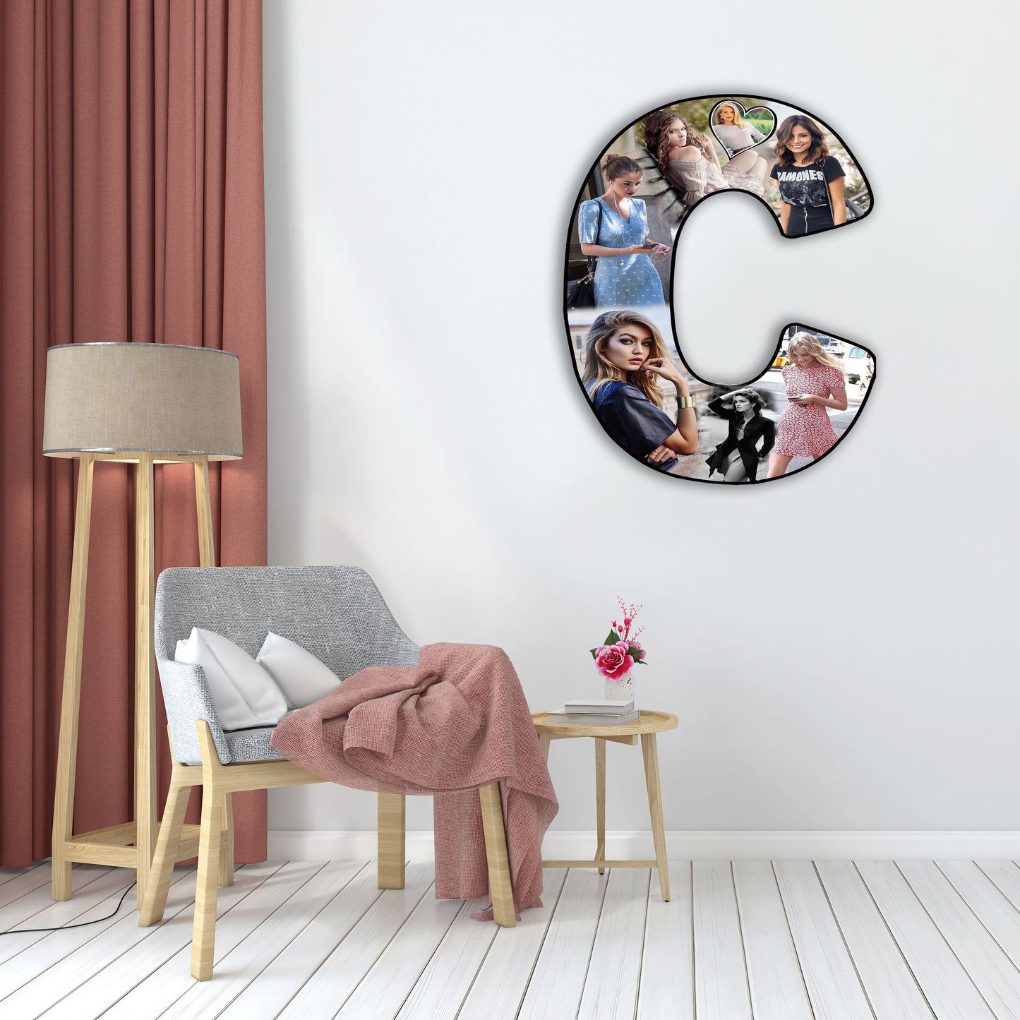 Customised Alphabet Photo Frame ( C Letter )