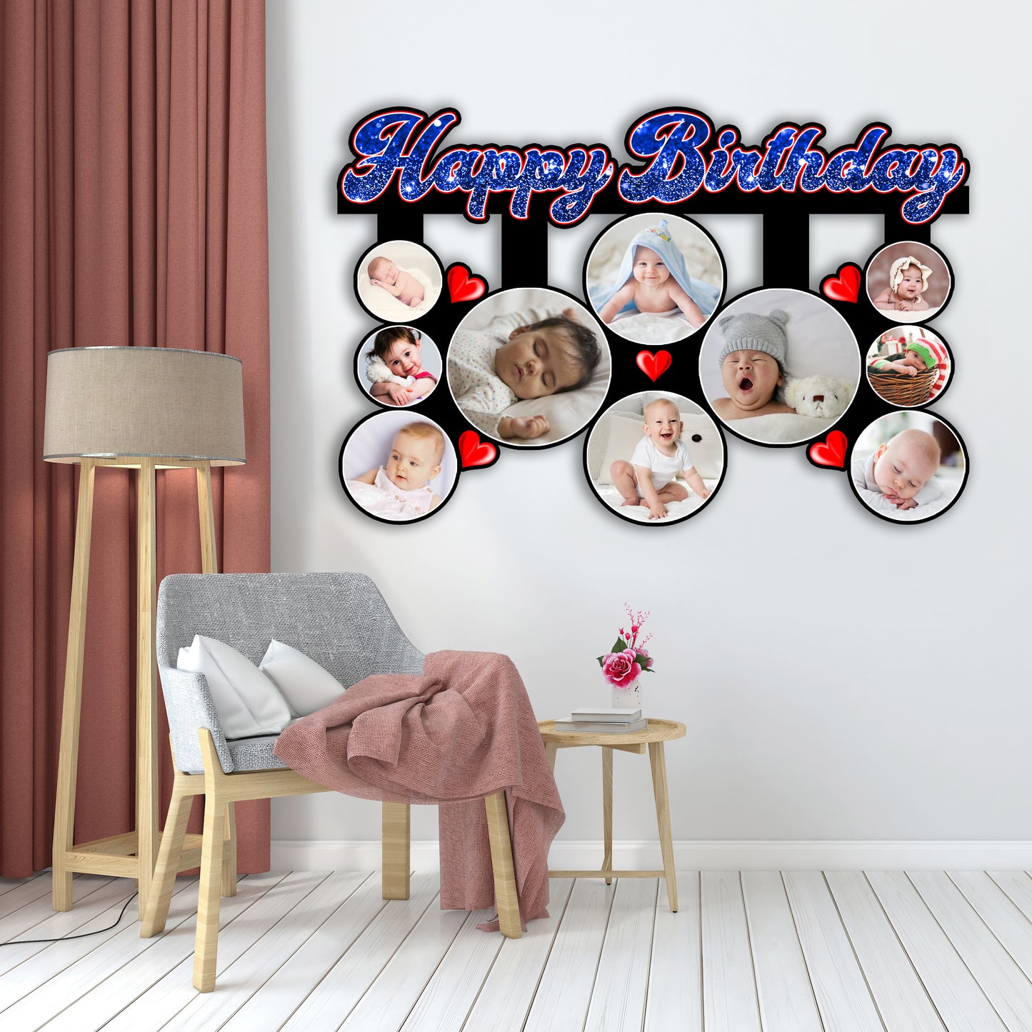 Personalised Happy Birthday Photo Frame Gift With Your Own Images