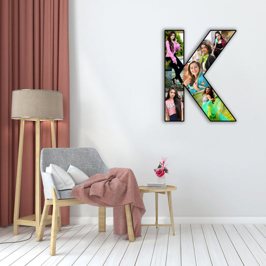 Customised Alphabet Photo Frame ( K Letter )