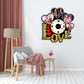Customized Clock Design For Couple Love Photo Frames