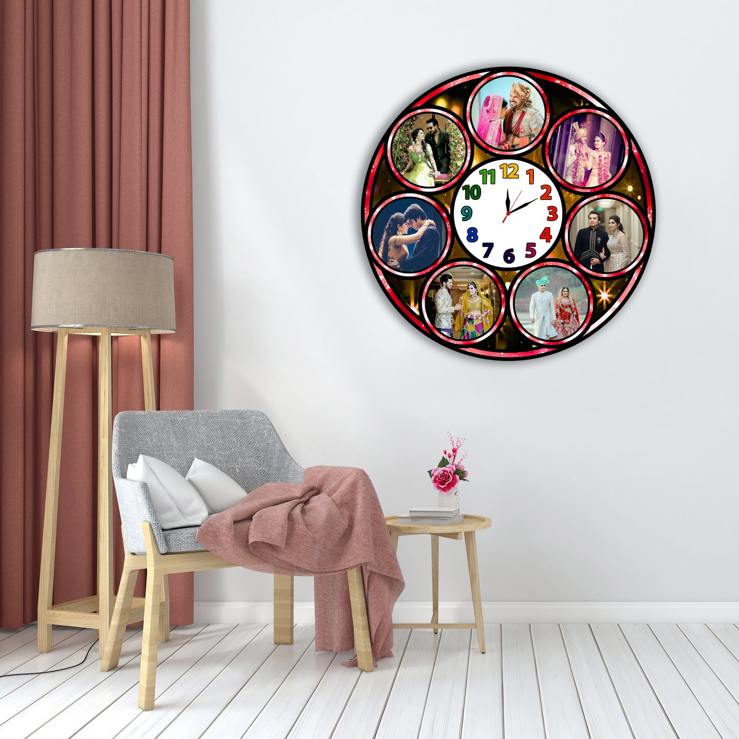 Personalized Photo Clock Gift for Wedding